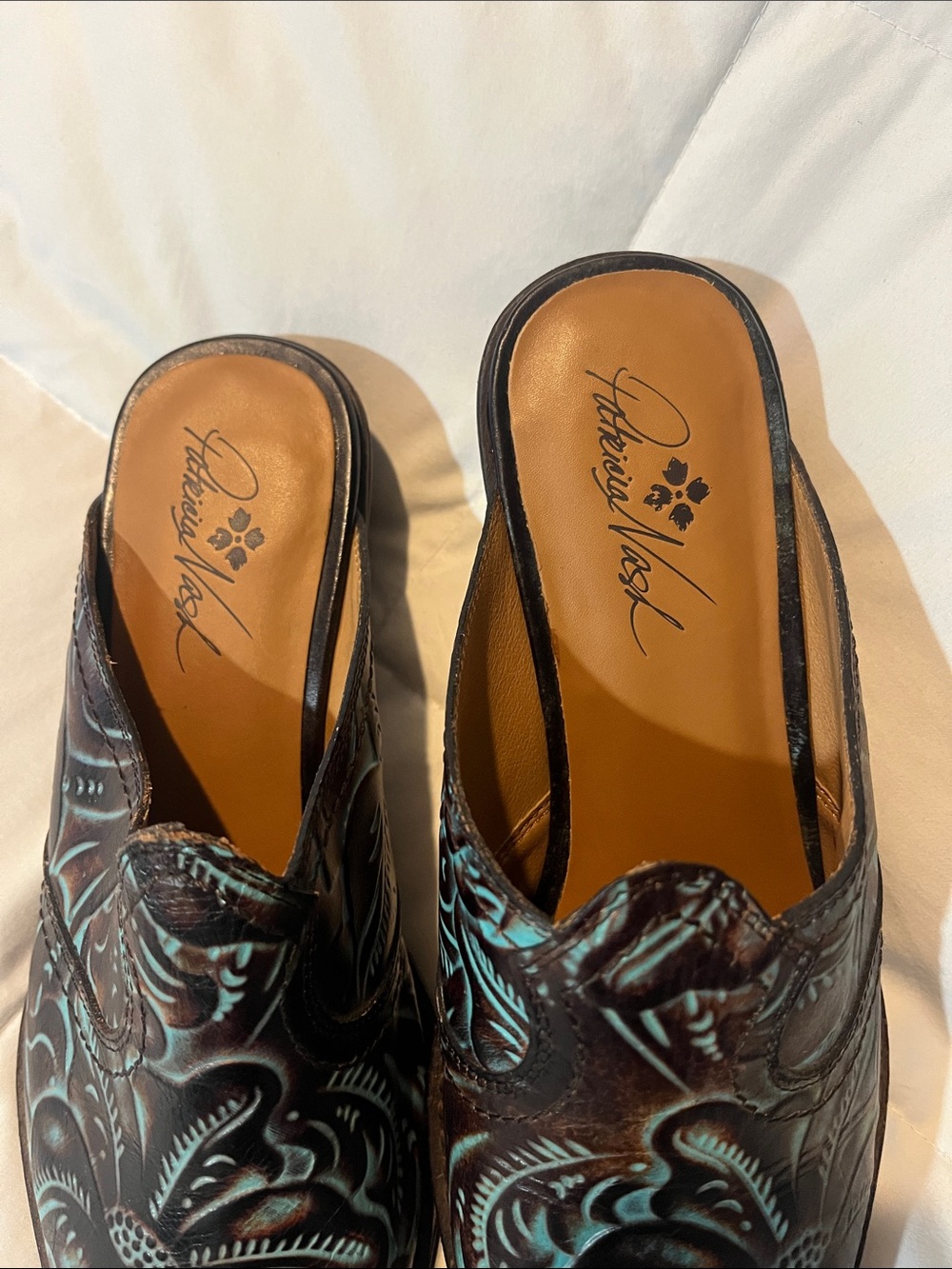 Patricia Nash Floral Cowgirl Boot Slides - Picture 3 of 6